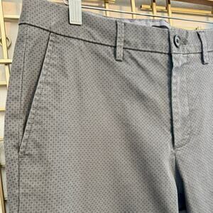 Banana Republic Fulton Skinny Chino Gray Geo Print Pants 32x34